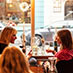 women drinking wine